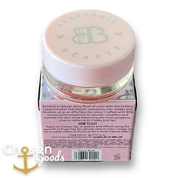 BEAUTANIQ BEAUTY Butter Lip & Cheek Balm in Peach Blush 4g NIB - Picture 2 of 5